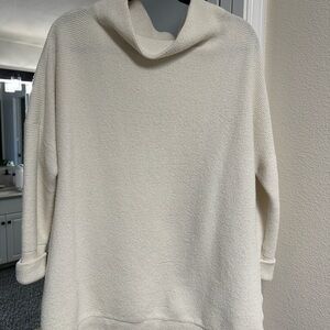 Free People Slouchy Tunic Sweater - Cream